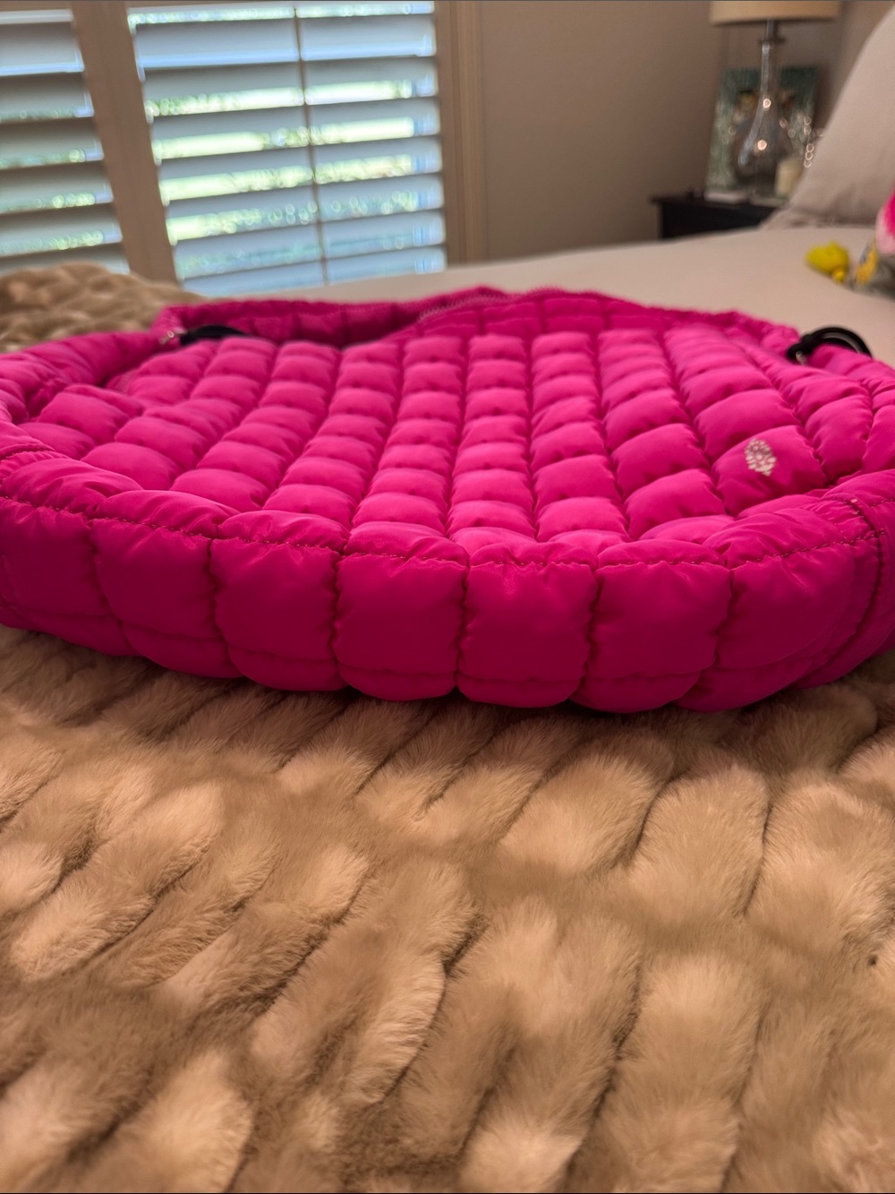 FP Movement by Free People Quilted Hot Pink Shoulder Bag - Picture 8 of 8